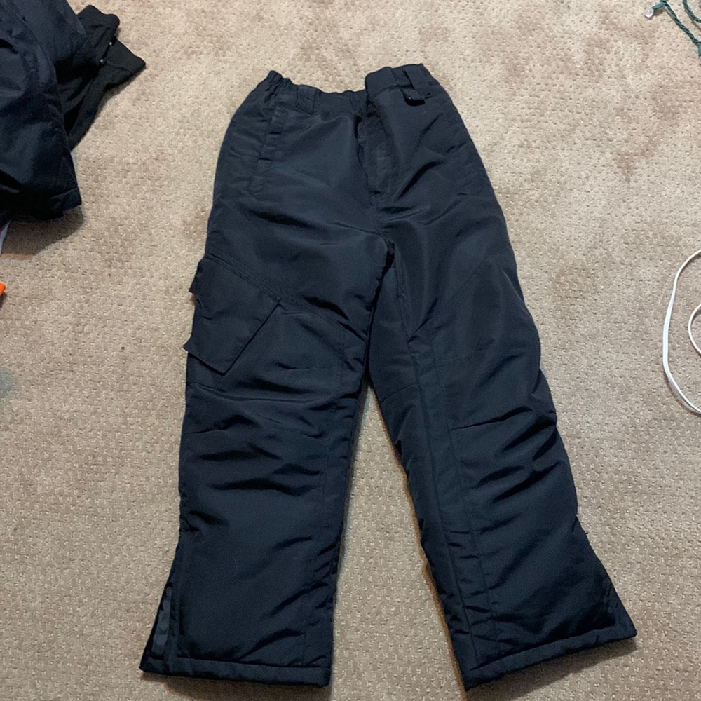Kids black snow pants